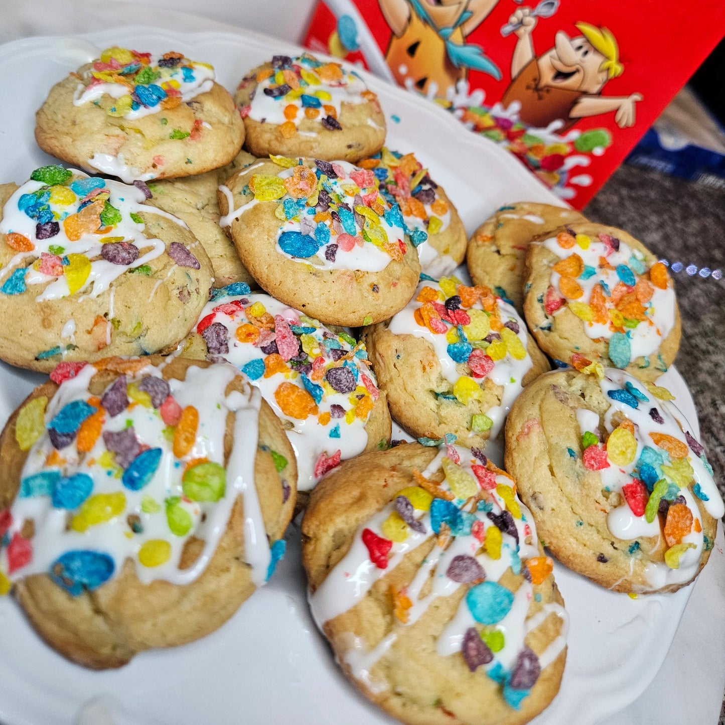 Frosted Fruity Pebble Cookie Pack