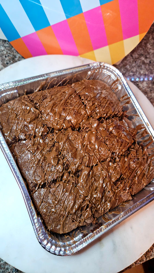 TRIPLE CHOCOLATE BROWNIES